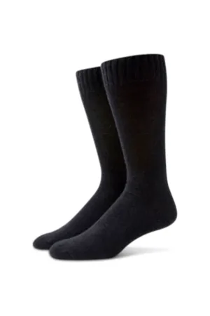 B.ELLA | Alchester & Son's Men's Pietro Cashmere Socks 9197 | Black | Clearance Final Sale